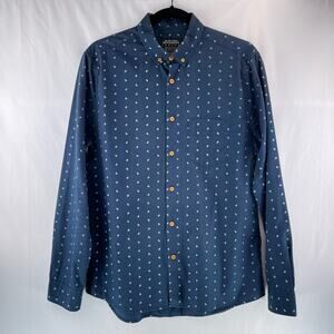 Burton Menswear London Paisley Button Down Shirt Size M